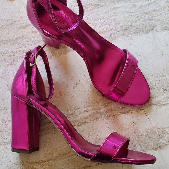 Metallic Pink Madden Girl Stiletto Heels - Picture 6 of 9